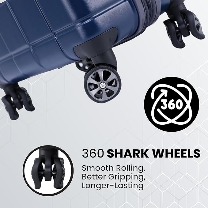 Spyder Carve 25 Inch Medium Expandable Hardside Upright Suitcase, with 360° Spinner Wheels, TSA Approved Lock, Navy