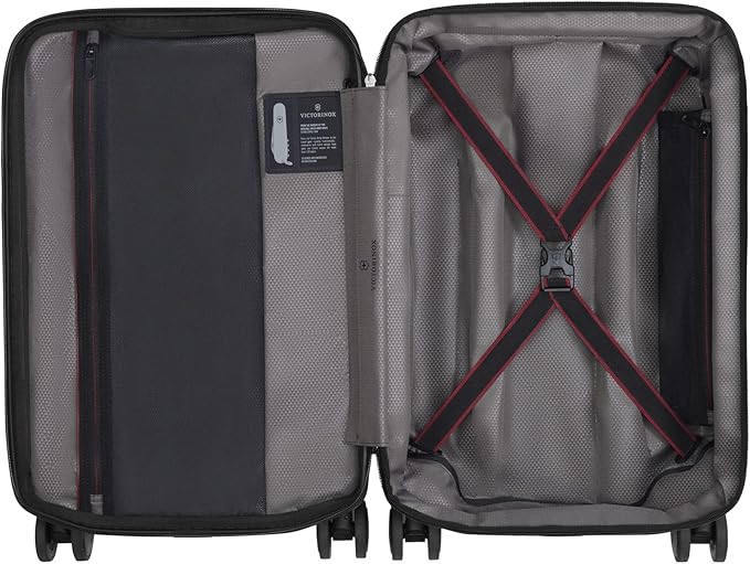 Victorinox Spectra 3.0 Frequent Flyer Carry-On - Modern Hardside Carry-On Luggage - Rolling Suitcase with Spinner Wheels - Holds Travel Accessories - 37 Liters, Red