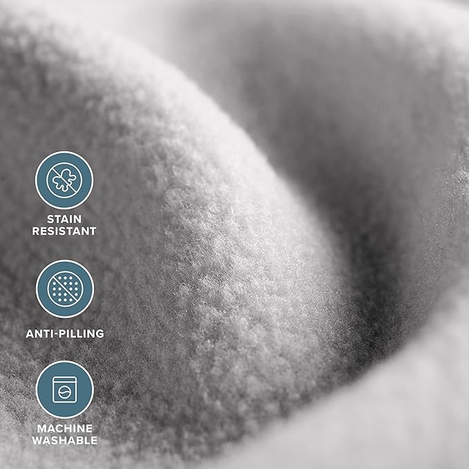 Bare Home Polar Fleece Blanket - Throw - Dark Blue - Warm & Cozy - Premium Fleece for Bed, Sofa, Camping, Travel and Cold Nights - Lightweight Blanket (Throw, Dark Blue)