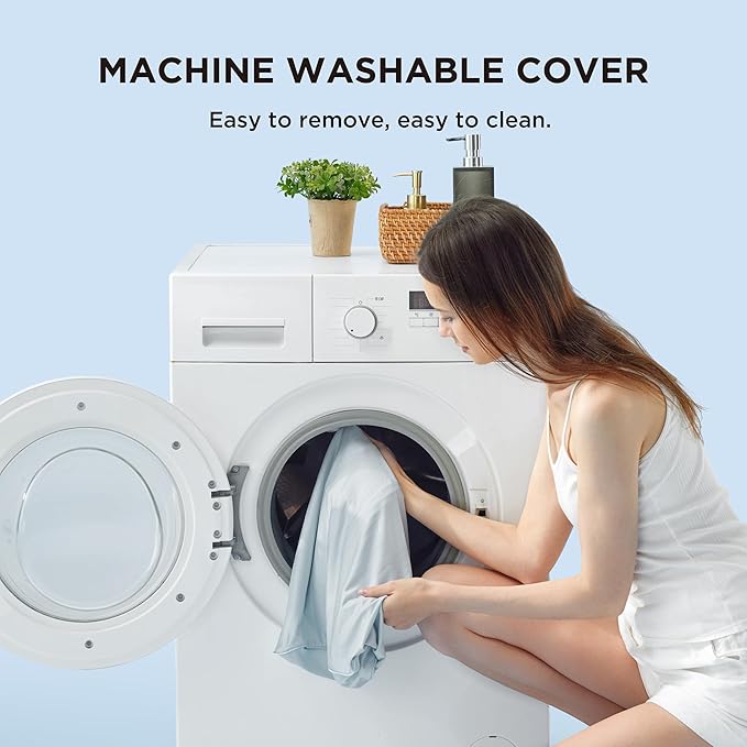 Bedsure Cervical Neck Pillow for Sleeping, Memory Foam with Cool-Touch Ice Pillowcases, Ergonomic Contour Pain Relief, Orthopedic Pillow for Neck Support for Side, Back, Stomach Sleepers ﻿