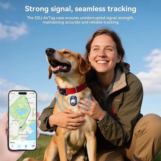DDJ 4-Pack Luggage Tag Case for Apple Air Tracker Tag & Moto Tag with Wire Cable Lock, Waterproof, Anti-Lost Air Tags Holder with Name ID Cards for Travel, Luggage, Keys, Backpacks, Dog, Pets, Bags
