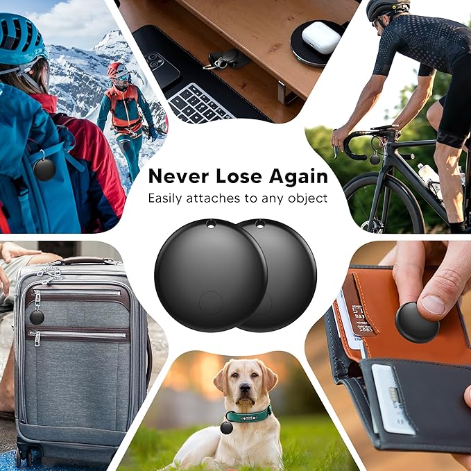 Air Tracker Tag for Android Smart Tag（Not for iOS）Air Tracker Tags-4 pack Android Work with Google Find Hub App Key Finder Bluetooth Tracker Item Locator for Purse, Keys, Luggage, Backpack, Pets，etc.