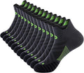 PAPLUS Ankle Compression Sock for Men and Women 2/4/6 Pairs, Low Cut Compression Running Sock with Ankle Support
