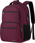 Backpack for Girls Women, School Backpack for Teen Boys, Lightweight Casual High School Bookbag, Daily-use Travel Laptop Backpack with USB Charging Port Fits 15.6 Inch Notebook