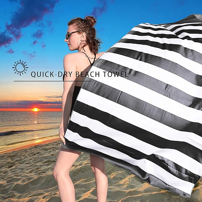 Your Choice Microfiber Quick Dry Sand-Free Beach Towel for Adults & Kids (67x35 Inch, 60x30 Inch) - Oversized, Compact, Lightweight, Absorben