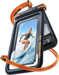TORRAS IP68 Waterproof Phone Pouch Double Space, Floating Waterproof Phone Case with Lanyard for iPhone 16 Pro Max 15 14 13 S25 S24, Phone Dry Bag Vacation Cruise Ship Travel Essentials 7.0'', Black