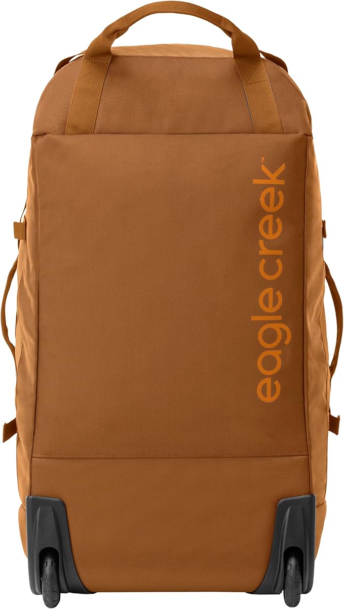 Eagle Creek Cargo Hauler Wheeled Duffel - Durable Duffel Bag for Travel - Easy Access Compartment - Deployable Backpack Straps - Lockable Zipper Opening - Glacier Blue - 110L