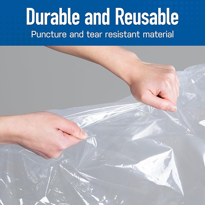 5 Pack Large Vacuum Storage Bags for Comforters, Blankets & Clothes – Vacuum Sealed Compression Bags with Hand Pump – Space Saver Storage Bags for Bedding, Moving, Travel & Organization