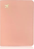 Passport Holder for Travel Essentials,RFID Blocking Passport Cover Case for Travel Accessories,Travel Wallet for Women Men (Pink)