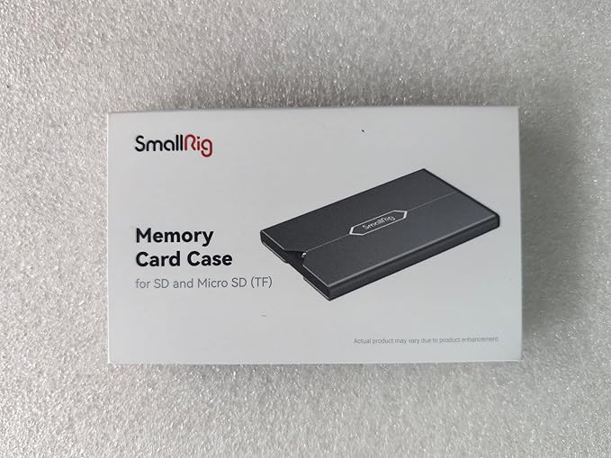 SMALLRIG Memory Card Case Holder Anti-Shock Anti-Fall and Scratch Suitable for SD/Micro SD/SIM Cards for Photography Enthusiasts - 2832B