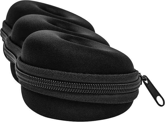 Triple Watch Travel Case Storage Organizer For 3 Watches | Tough Portable Protection w/Zipper Fits All Wristwatches & Smart Watches Up To 50mm (Black)
