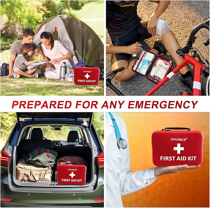 426 Piece Large First Aid Kit, Waterproof Compact Portable Hard Case Emergency Medical Kit for Home, Car, Travel, Businesses, Office, Hiking, Vehicle, Boat - Outdoor Survival Kit