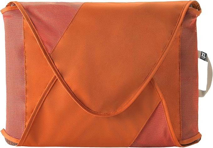 Eagle Creek Pack-It Original Garment Folder - Travel Garment Bag with Compression Wings to Maximize Luggage Space - Convenient Top Handle - Quick Drying Material - Mandarin - X Large