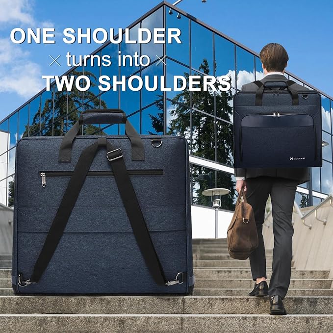 Modoker Suit Luggage Garment Bag with Shoulder Strap, Suit Carry on Bag Hanging Suitcase Garment Bags for Men Women Business Travel