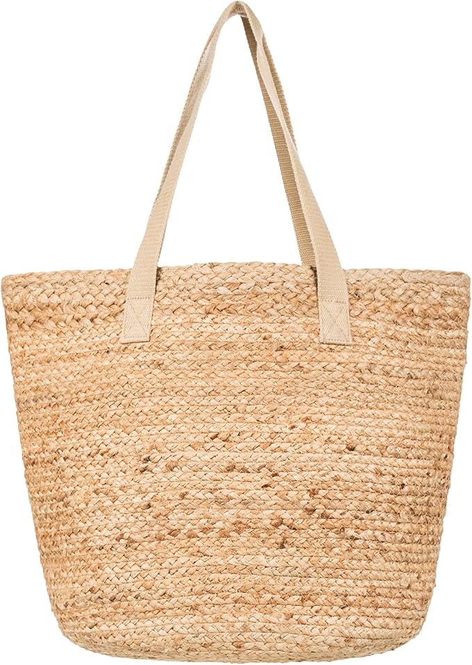 Roxy Women's Beach Tote Bag | Travel | Vacation | Straw | Lightweight | Breathable