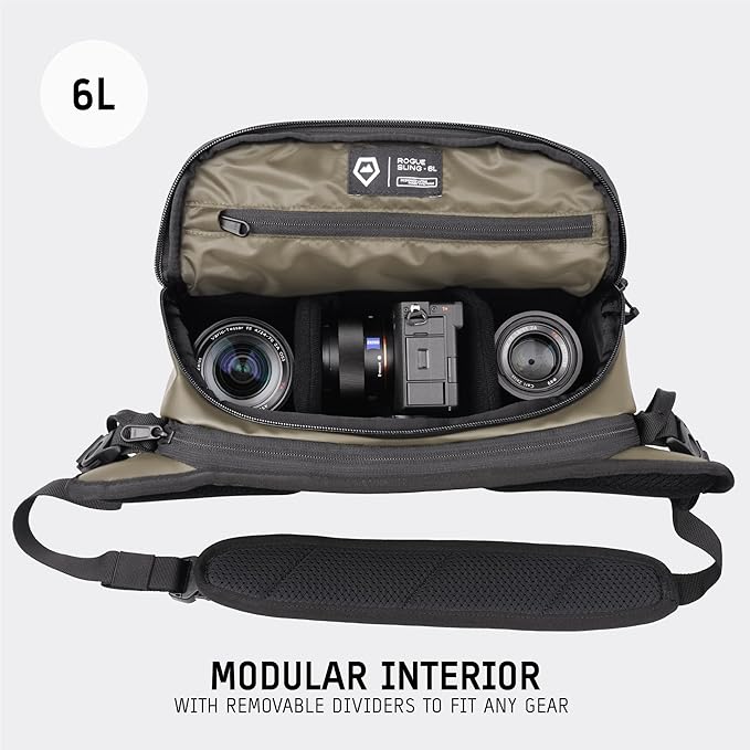 WANDRD ROGUE V1 6L Sling: Compact Camera Sling and Crossbody Bag with Fast Access, 3-Way Carry– Lightweight Everyday Bag Great for Travel, Photography, and Daily Use (Yuma Tan)