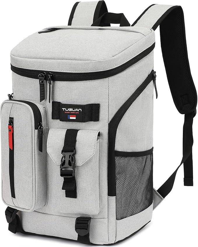 TUGUAN Cooler Backpack 36 Cans Insulated Leak Proof Lightweight Lunch Backpack for Men Work Portable Travel Thermal Bag Compartment Camping Hiking Beach Pincnic Cooler for Women