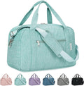 Narwey 18" Carry on Bag Underseat for Airplane with Wet Pocket Spirit Airlines Personal Item Bag Travel Duffel Bag Small Gym Bag Weekender Overnight for Women and Men (Mint Green)