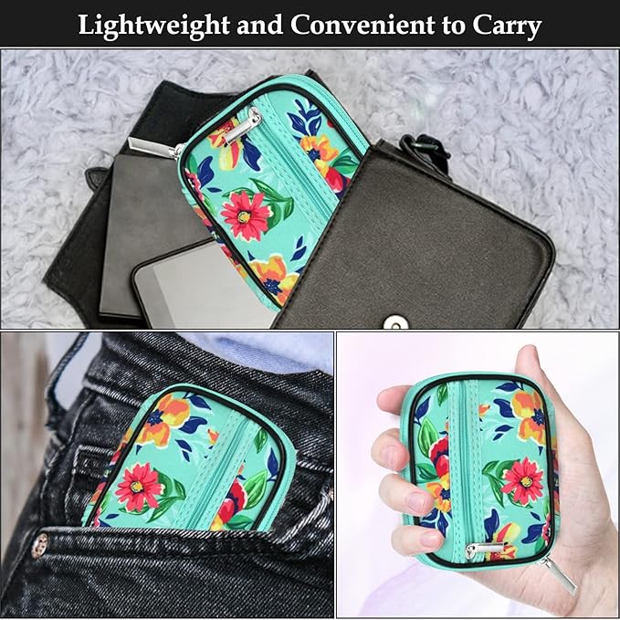 Serfeymi Weekly Travel Pill Organizer Pill Case for Purse with Removable 7 Day Pill Box, Fashionable Travel Medicine Organizer Pill Container for Medicine, Vitamin, Supplement - Green 01