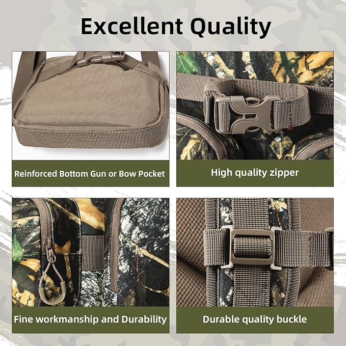 hunting backpack for men Waterproof Camo Hunting Pack gifts for men hunting gear Day Pack-BlessedLeaf-35L