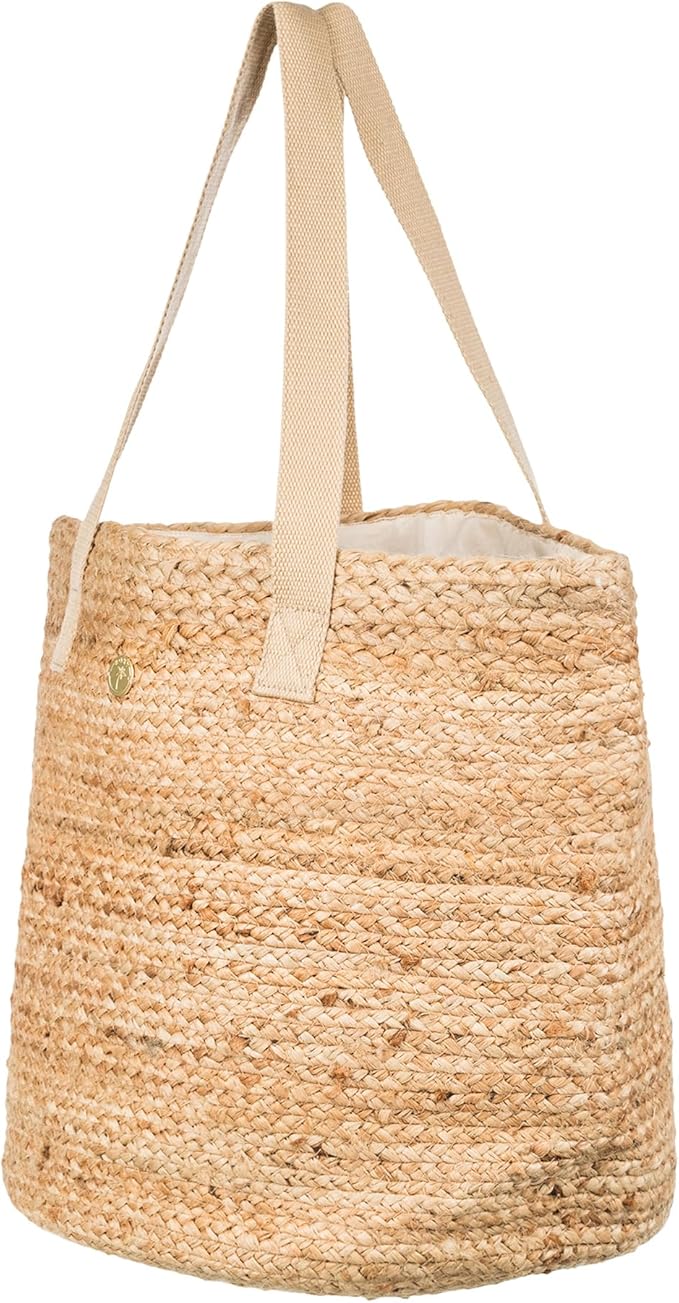 Roxy Women's Beach Tote Bag | Travel | Vacation | Straw | Lightweight | Breathable