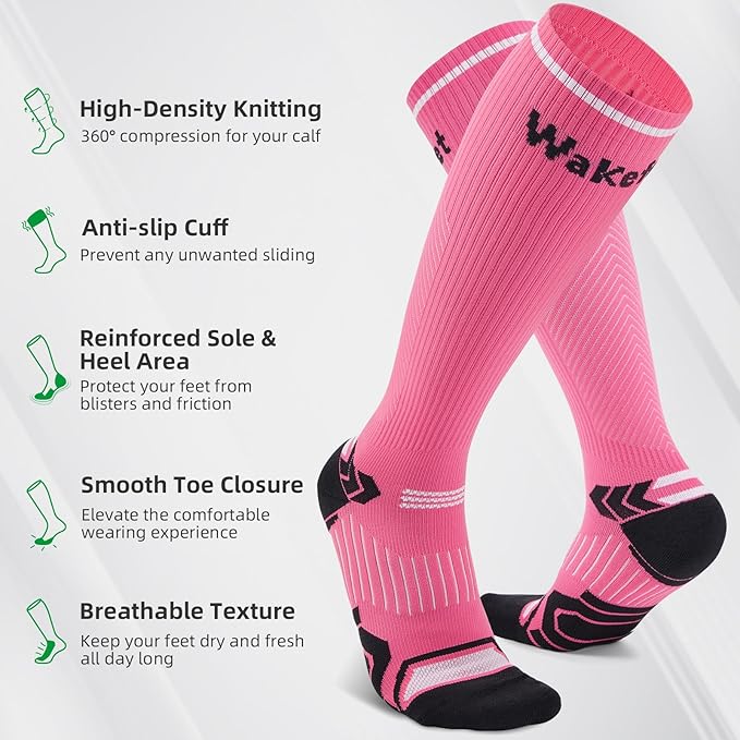 Compression Socks for Women Men 3 Pairs, Compression Stockings, Fragrance Flight Socks for Travelling Sitting