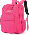ZORFIN 26L Backpack for College, and Travel: Water Resistant Bookbag - Hotpink
