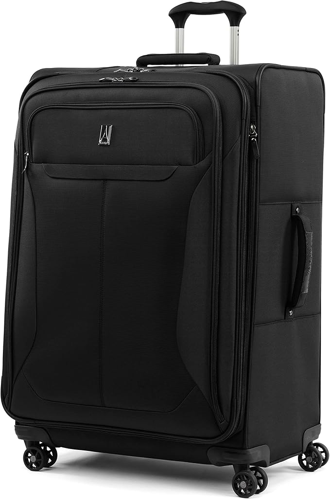Travelpro Tourlite Softside 29-Inch, Large Checked Expandable Luggage with 4 Spinner Wheels, Lightweight Suitcase, Black