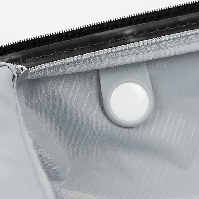 Samsonite Elevation Plus - Medium Hardside Luggage - Scratch Resistant Polypropylene Shell, RightHeight™ Adjustable Handle, Integrated AirTag Holder, TSA Lock, WetPak™ Compartment - Triple Black