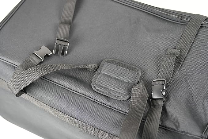 36" Rolling Duffle Bag with Wheels and Handle - Multiple Compartments/Compression Straps With Buckles