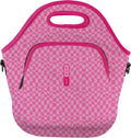 Sok It LunchTote Zippered Bag Insulated Neoprene Caddy (Pink Grand Prix, X-Large 6.5 Quart Lunch Tote)