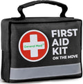 General Medi First Aid Kit - 150 Pieces Small Compact First Aid Kit Bag - Includes Instant Cold Pack, Emergency Blanket for Travel, Home, Office, Vehicle, Camping
