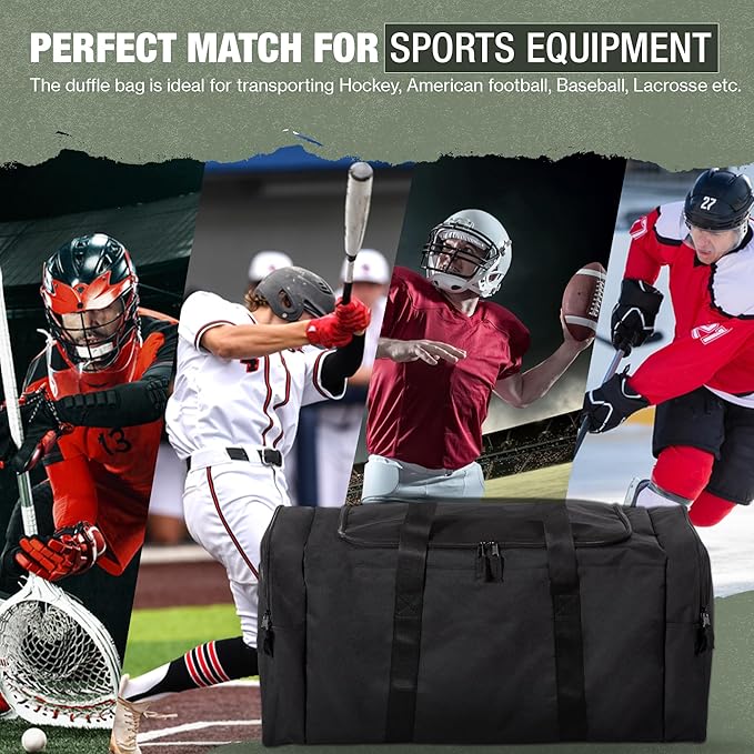 Jetstream Heavy Duty Multi Pocket Durable Sports Gym Equipment Travel Duffel Bag