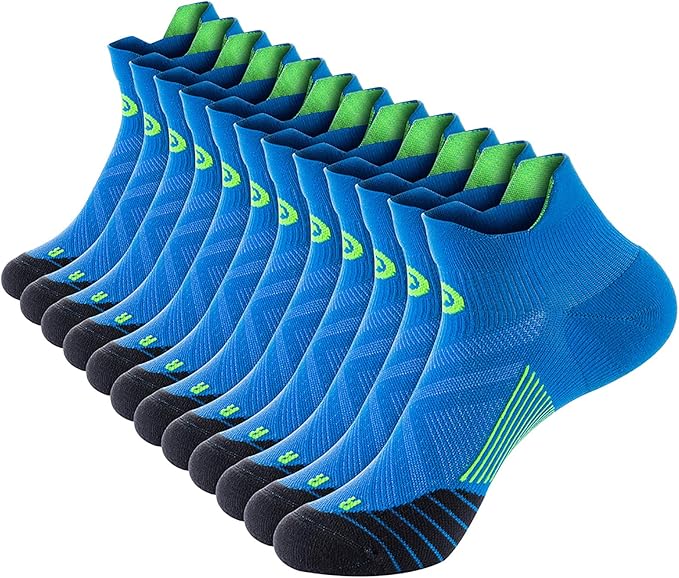 PAPLUS Ankle Compression Sock for Men and Women 2/4/6 Pairs, Low Cut Compression Running Sock with Ankle Support
