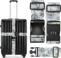 2 Pack Luggage Straps, Adjustable Cute Printing with Combination Lock Luggage Straps for Women Men Travel School Business Trips-Sailing