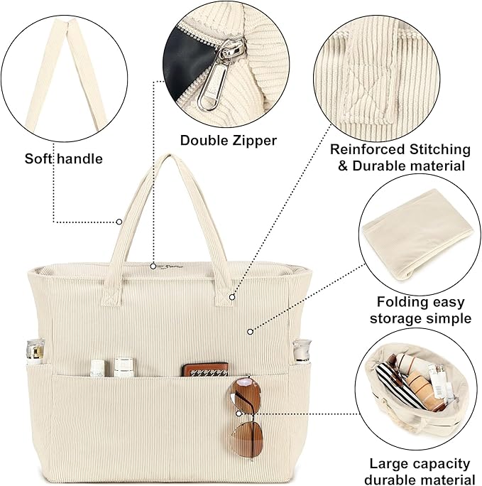 Beach Pool Bags Tote for Women Ladies Large Gym Tote Carry On Bag With Wet Compartment for Weekender Travel Waterproof