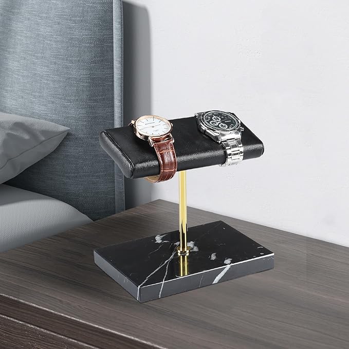 LYS&LYX Watch stand watch display stand watch holder watch Handcrafted watch holder (2--black/glod/black)