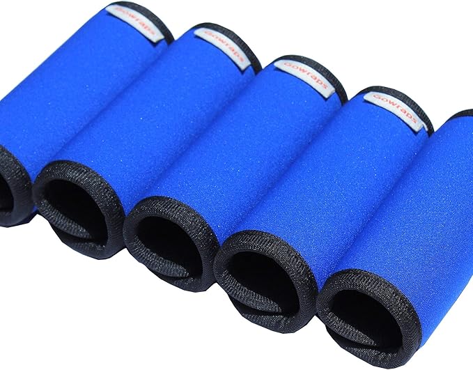Neoprene Luggage Handle Wraps For Traveling Bright Color Luggage Tags|Handle Wraps|Handle Covers (Blue)