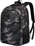 Backpack for Boys Men, School Backpack for Teens Girls, Lightweight Casual High School Bookbag, Daily-use Travel Laptop Backpack with USB Charging Port Fits 15.6 Inch Notebook
