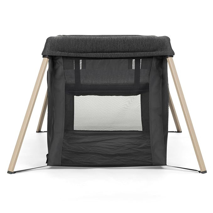 Maxi-Cosi Calao Travel Playard, Infant Bassinet, Toddler Playpen, Portable, Lightweight, Foldable, Easy Setup, with Carry Bag, Breathable Mesh, Classic Graphite