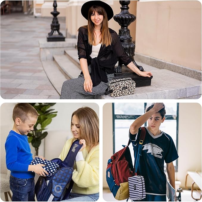 Freezable Lunch Bag,Freezable Snack Bag,Mini Cooler Bag for Travel/Work/School,Small Insulated Bag,Small Cooler Lunch Box with Ice Packs,Insulated Snack Bag,Freezable Snack Box with Handle Buckle
