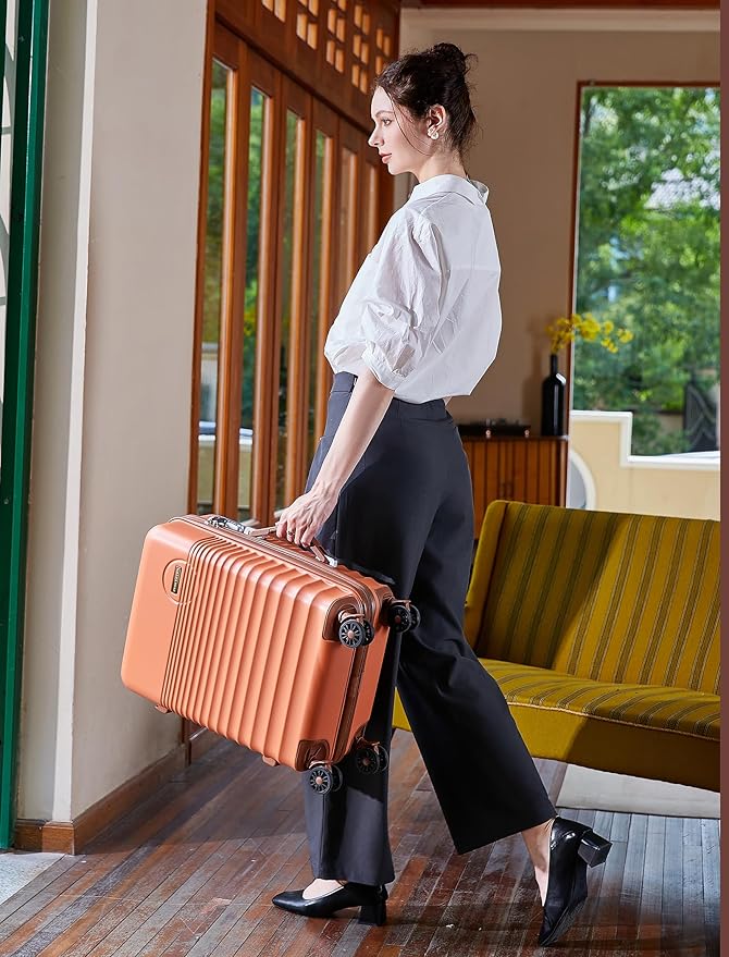 Luggage Sets 5 Piece, Suitcases with Wheels, Hardshell Suitcase Set, ABS Carry on Luggage Set with TSA Lock, Travel Luggage