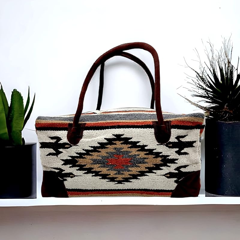 Southwestern Large Weekender Travel Bag Western Duffle Bag Boho Travel Bag (Lula)
