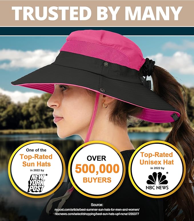 GearTOP Safari Sun Hat for Men and Sun Hats for Women UV Protection UPF 50+ Hiking, Gardening, Fishing