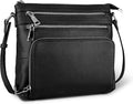 befen Genuine Leather Crossbody Bags for Women, Lightweight Medium Anti-Theft Shoulder Purse with Built in RFID Wallet