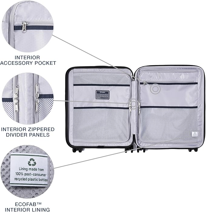 Travelpro Maxlite Air V2 Hardside Expandable Carry on Luggage, 8 Spinner Wheels, Lightweight Hard Shell Suitcase, TSA lock, Black, International Carry On 18-Inch