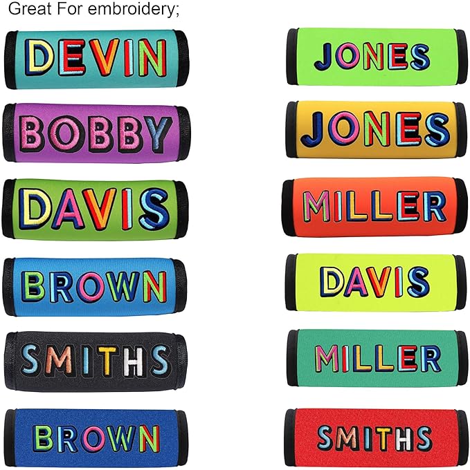Luggage Identifiers for Suitcases Unique-Luggage Tags 5 Pack Travel Luggage Handle Wrap/Cover Cruise Must Haves Travel Gifts for Travelers/Airplane