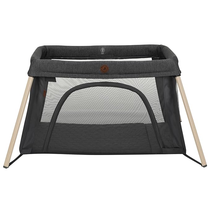 Maxi-Cosi Calao Travel Playard, Infant Bassinet, Toddler Playpen, Portable, Lightweight, Foldable, Easy Setup, with Carry Bag, Breathable Mesh, Classic Graphite