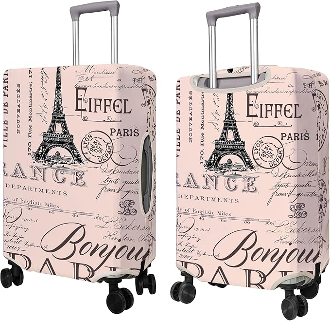 Travel Luggage Cover Suitcase Protector Fits 18-32 Inch Wheel Covers PatternedTravel Related Items Flower Luggage Protector Elastic S
