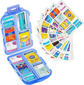 Small Pill Case Travel Pill Box Cute Pill Organizer for Purse Portable Daily Medicine Organizer 10 Compartment Pill Holder for Vitamins, Fish Oil, Supplements